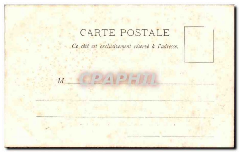 Old Postcard Chateau Oyron the guardroom