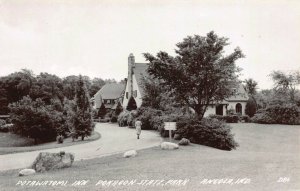 Real Photo Postcard Potawatomi Inn, Pokagon State Park in Angola, Indiana~124626