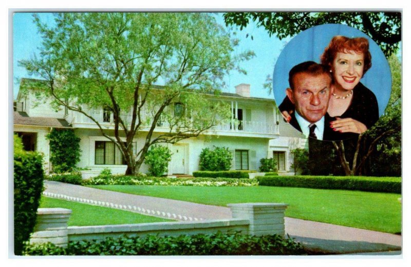 BEVERLY HILLS, CA California ~ Residence of GEORGE BURNS & GRACIE ALLEN Postcard