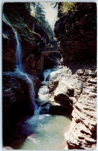 Postcard - Rainbow Falls, Watkins Glen State Park - Watkins Glen, New York