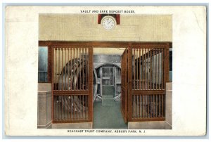 c1920 Vault Safe Deposit Boxes Seacoast Company Asbury Park New Jersey Postcard