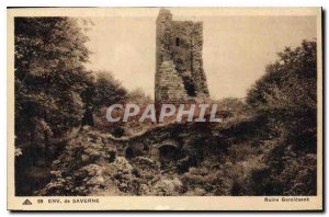 Postcard Old Approx Saverne Ruin Geroldseck