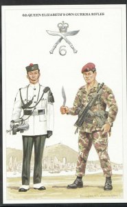 Military Postcard - Soldiers - 6th Queen Elizabeth's Own Gurkha Rifles   A9964