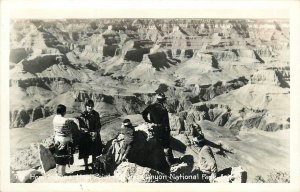 Postcard RPPC 1940s Arizona Hopi Indians Point Grand Canyon AZ24-3698