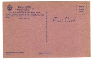 Bahia Beach, Ruskin, Florida, Misprinted Postcard With No Image