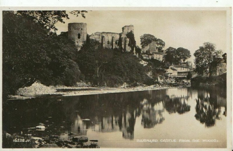 Durham Postcard - Bernard Castle from The Woods - Ref 11765A