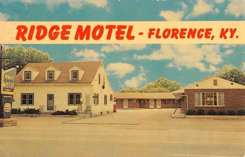 Florence Kentucky Ridge Motel Street View Vintage Postcard K54094 