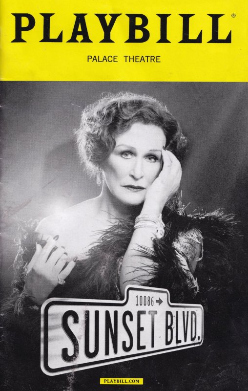 Sunset Boulevard Musical Palace Theatre Programme Playbill