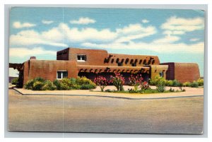 Vintage 1940's Postcard Adobe Museum White Sands National Monument New Mexico