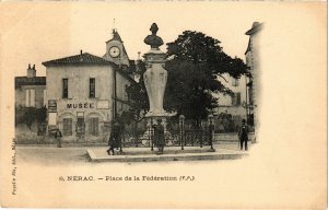 CPA NÉRAC Place de la Frederation Lot et Garonne (100630)