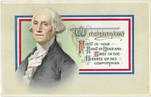 George Washington US President First in War First in Peace Embossed