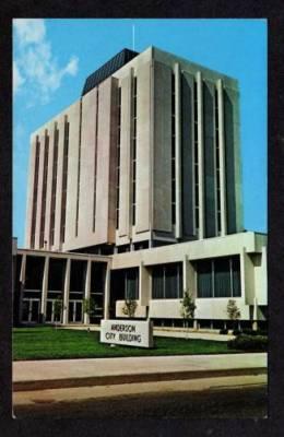 IN City Building Bldg ANDERSON INDIANA Postcard PC
