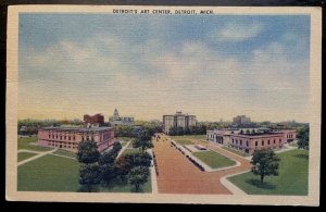 Vintage Postcard 1946 Art Center (DIA), Detroit, Michigan