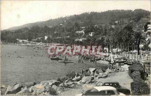 Postcard Modern Golfe Juan The French Riviera La Plage