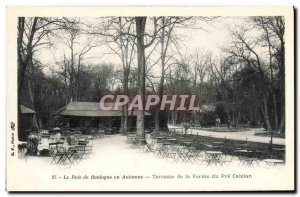 Old Postcard The Bois de Boulogne in Autumn Terrace Ferme du Pre Catelan