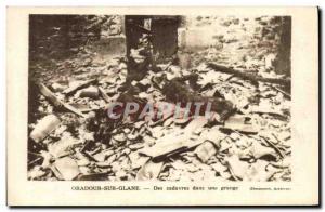 Postcard Modern Army Corpses Oradour sur Glane in a barn