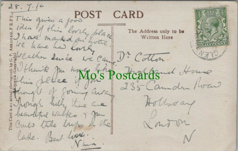 Family History Postcard - Dr Cotton, 235 Camden Road, Holloway, London RF8342