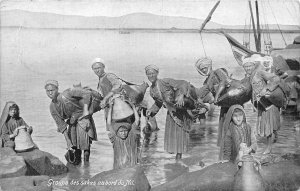 br104450 groupe de sakas au bord du nil africa egypt  folklore costume