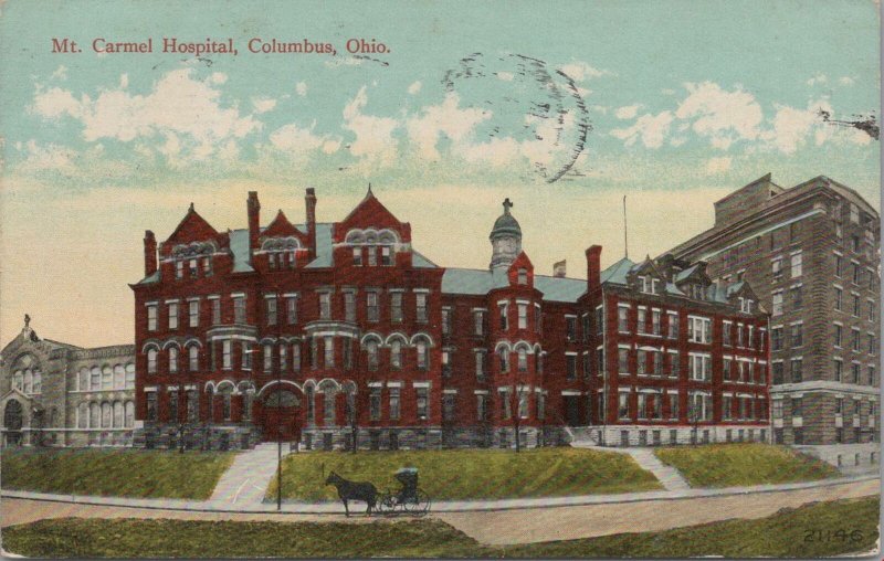 Postcard Mt Carmel Hospital Columbus Ohio OH