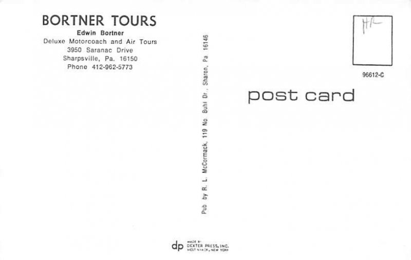 Bortner Tours Sharpsville, Pennsylvania USA