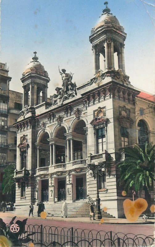 Algeria Postcard Municipal theater building Oran