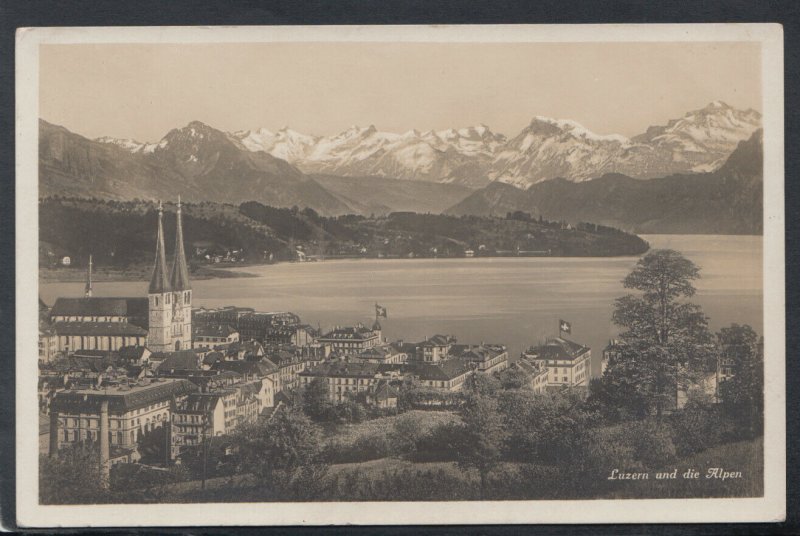 Switzerland Postcard - Luzern Und Die Alpen     T6821