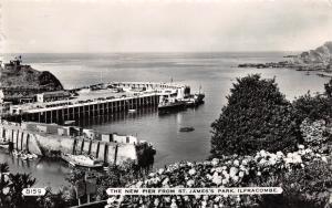 ILFRACOMBE DEVON UK THE NEW PIER FROM ST JAMES'S PARK POSTCARD