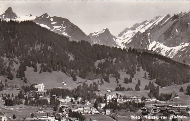 Switzerland Villars vue generale 1958 Photo