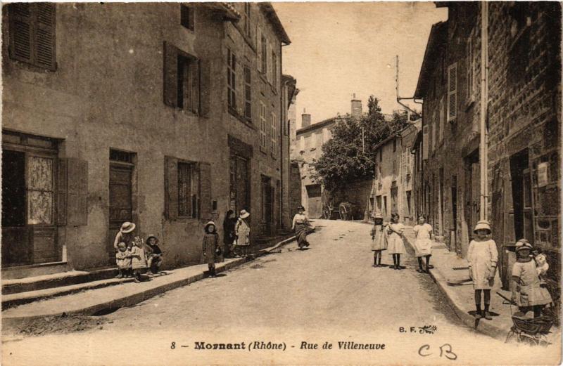 CPA Mornant - Rue de Villeneuve (572541)