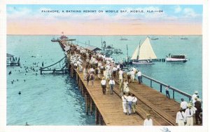 PC6695 FAIRHOPE, BATHING RESORT ON MOBILE BAY, ALABAMA