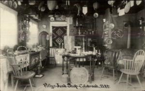 Colebrook NH Polly's Junk Shop Store Interior c1915 Real Photo Postcard 