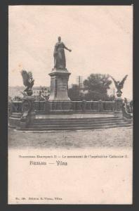 112068 Lithuania VILNA Monument of Catherine II Wilno Vilnius