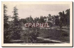 Italy Italia Old Postcard Torino Parco del Valentino e Castello medioevale