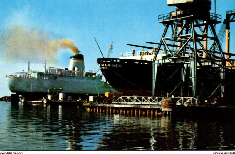 Mississippi Pascagoula Shipyard Center Ships In For Repair