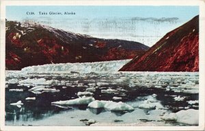 Taku Glacier AK c1943 Examined US Censorship w/ for Defense Stamp Postcard G65