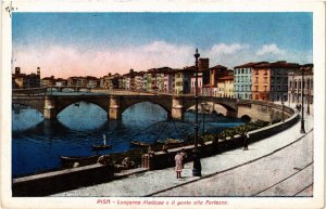 CPA PISA Lungarna Mediceo e il ponte alla Fortezza. ITALY (467914)