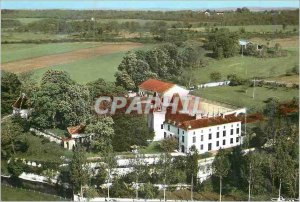 Modern Postcard La Tour Blanche (Dordogne) Chateau de Fongrenon Aerial view