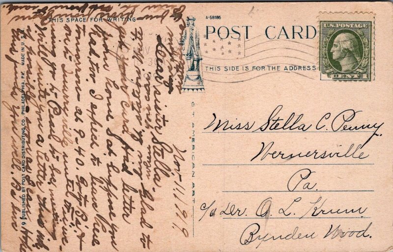 Postcard Homeopathic Hospital Pottstown PA