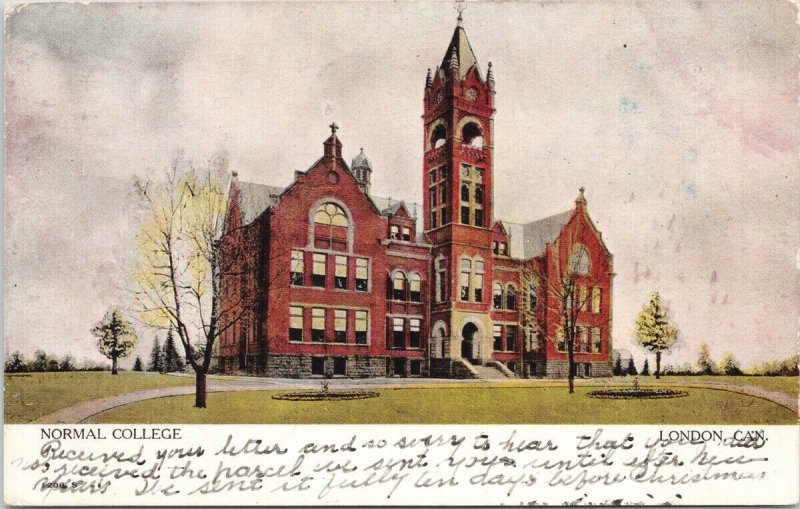 Normal College London Ontario ON Postcard F90