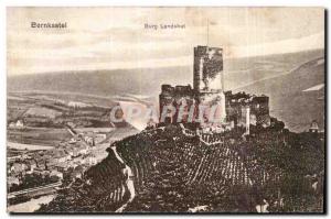 Germany Bernkastel Old Postcard Burg Landshut