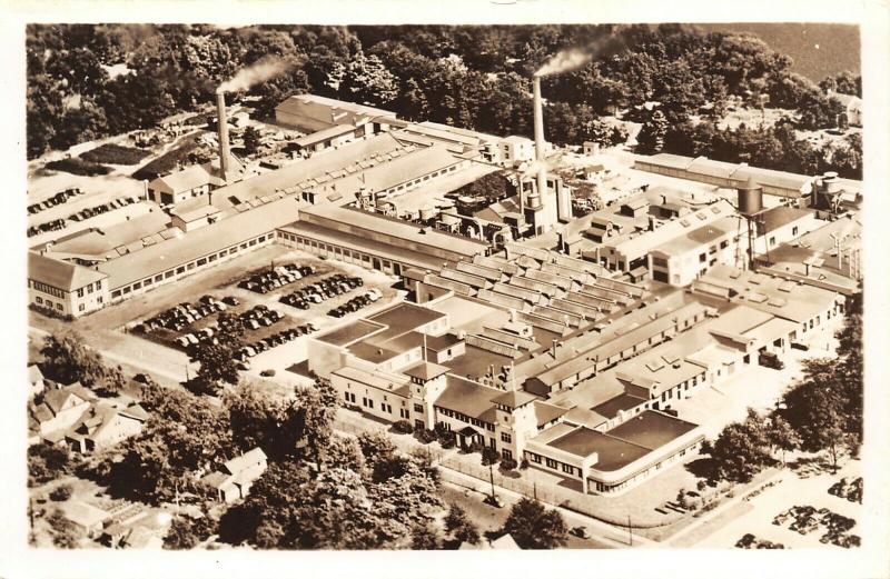 Elkhart IN~RPPC: Aerial View`Conn Band Instruments Factory (Defunct)~c1925 PC 