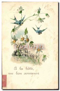 Old Postcard Fantasy Flowers