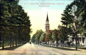 Central Avenue looking North from Twelfth in Holland, Michigan