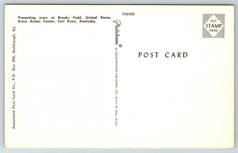 US Army  Armor Center  Fort Knox  Kentucky   Postcard