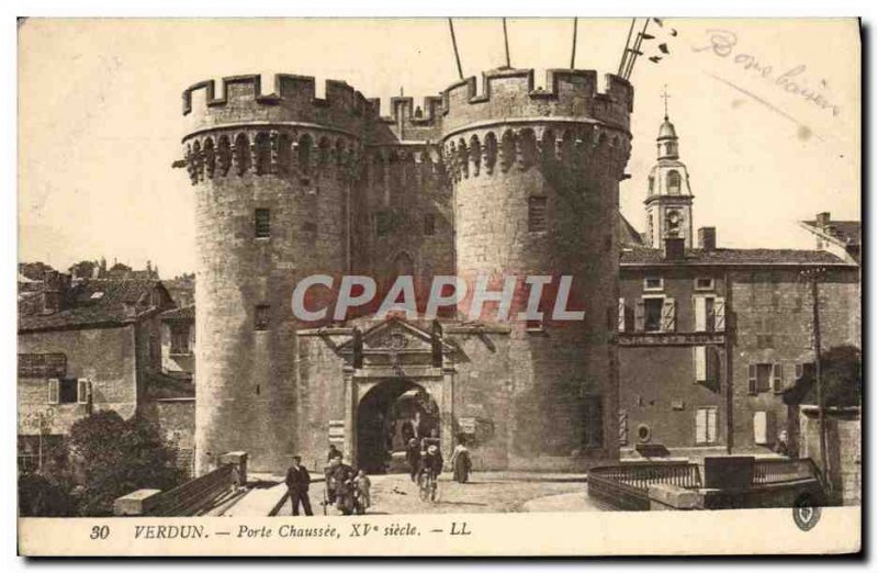 Old Postcard Verdun Porte Chaussee