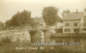 Real Photo, Bridge in Oakland, Maine