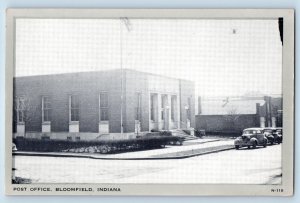 Bloomfield Indiana IN Postcard Post Office Building Exterior Scene c1920 Antique