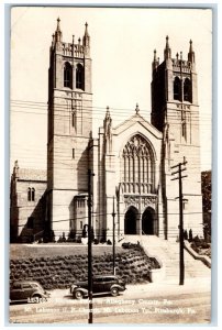1940 United Presbyterian Church Mt. Lebanon PA RPPC Posted Photo Postcard