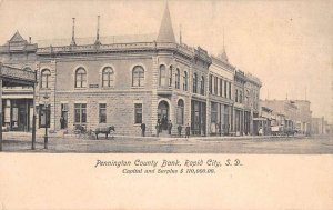 Rapid City South Dakota Pennington County Bank Vintage Postcard AA17785