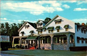 Sharon Springs, NY New York  HOLLYWOOD MOTOR INN~RESTAURANT Roadside Postcard